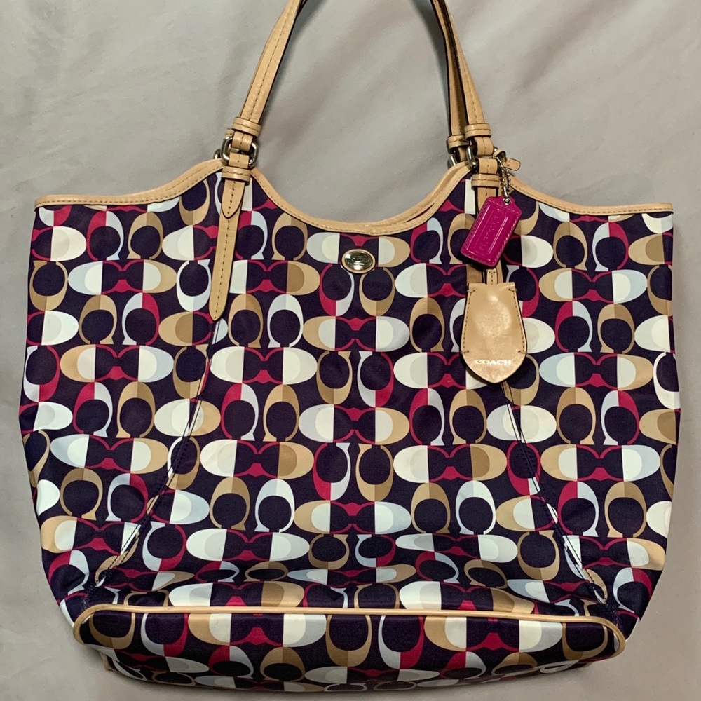 Satin Coach Bag - Authentic